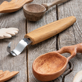 Spoon Carving Knife (25 mm) with Oak Handle - SK1 Oak