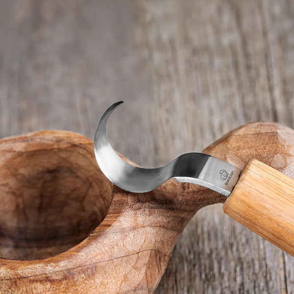 Couteau à cuillère (25 mm) avec manche en chêne - SK1 Oak