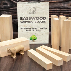 Set of Basswood Carving Blocks for Wood Carving – 10 pcs – BW10