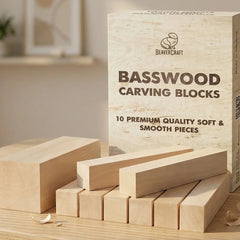 Set of Basswood Carving Blocks for Wood Carving – 10 pcs – BW10