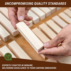 Set of Basswood Carving Blocks for Wood Carving – 10 pcs – BW10