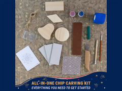 DIY Chip Carving Kit: Wooden Christmas Ornaments