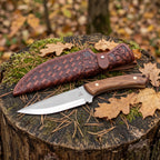 Hunting Knife with Leather Sheath