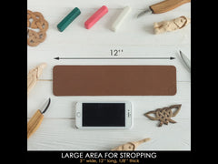 LS7P03 – Leather Strop & 3 Polishing Compounds