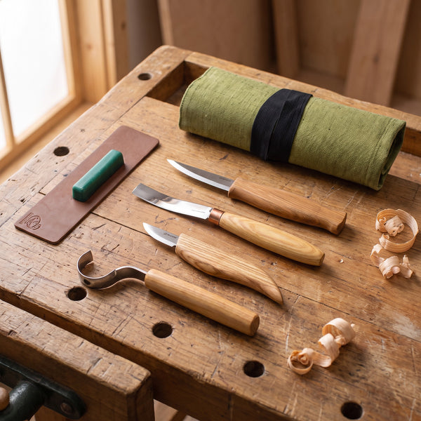 Spoon & Kuksa Carving Tool Set, 4 pcs
