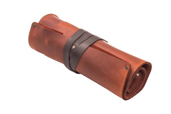 Rouleau de rangement en cuir pour 8 outils - TR8X