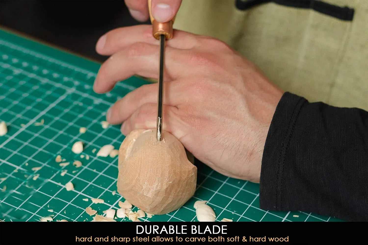 V-profile small angle chisel