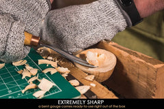 Small compact bent gouge