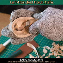 S13L - Wood Carving Tool Set for Spoon Carving (Left handed)
