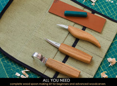 Wood whittling tools set