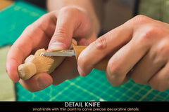 Spoon Carving, Detail & Whittling Knives – Complete Wood Carving Set – S17