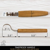 Big diameter hook knife for wood carving