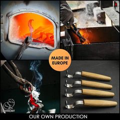 Big diameter hook knife for wood carving