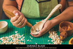 Hook knife for deep holes