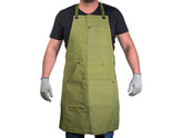 AP1 – Adjustable Green Canvas Work Apron