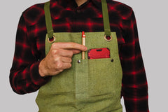 AP1 – Adjustable Green Canvas Work Apron