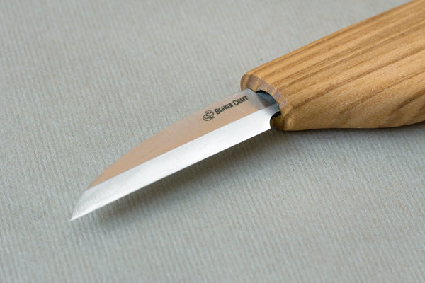 Curved Blade Wood Carving Knife Detail Carving Knife Small Carving Knife  Whittling Knife Versatile Whittling Tools Beavercraft C18 