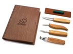 Set de 4 cuchillos en estuche de libro - S09 book