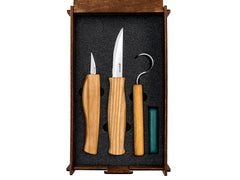 S13LBOX - Spoon Carving Set In a Box (Left-handed)