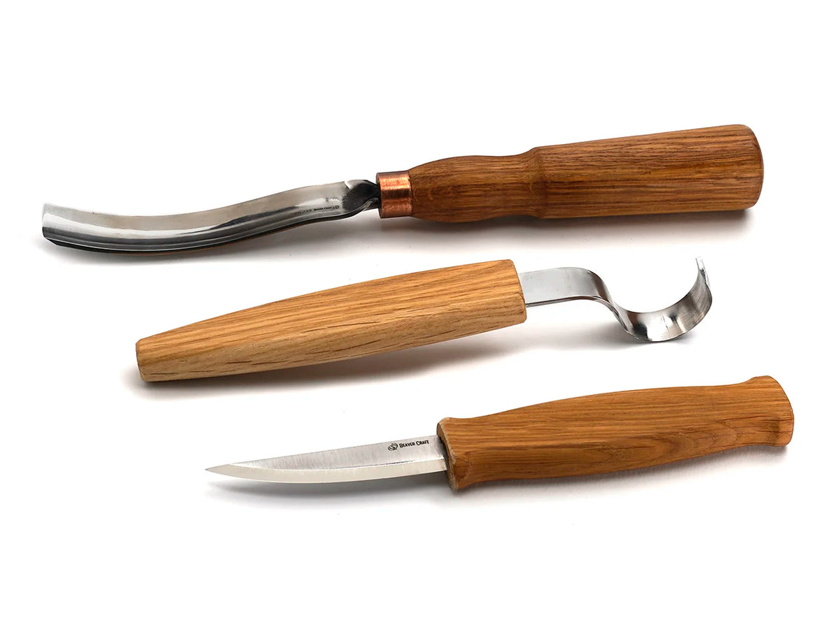 S14L - Spoon Carving Set with Gouge (Left handed)
