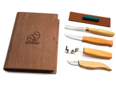S43 book - Spoon and Kuksa Carving Professional Set with Knives and Strop in a Book Case BeaverCraft