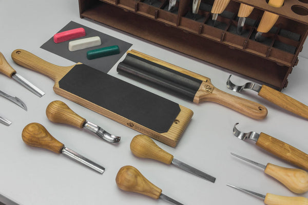 Tebru Woodcarving Tools Set Sculpture Carving, Basic Woodcarvers  Instruments Set 