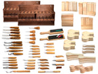 Wood carving set big large extended