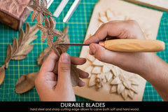 Gouges for wood in set