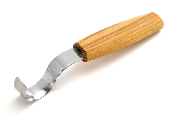 BeaverCraft Hook Knife Wood Carving SK2 Long Knives Spoon Carving Tools  1.2'' Long Handle 12'' Spoon Knife Wood Carving Tools Bowl Kuksa Carving  Tool