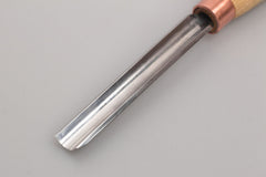 rounded blade of chisel