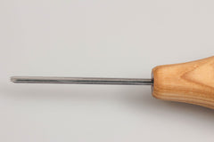 P12/02 – Palm-Handled Wood Carving V-Tool (Sweep #12)