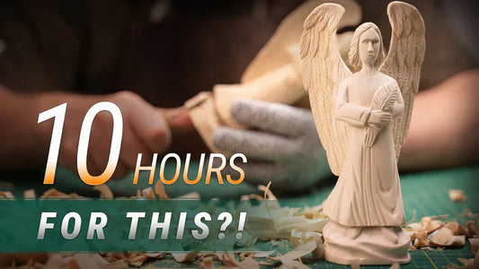 Carving a Guardian Angel in Wood – One Block, One Timeless Figure