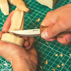 whittling of wood