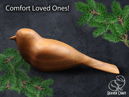 How to carve a comfort bird: guide, patterns, template