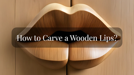 Wooden lips carving