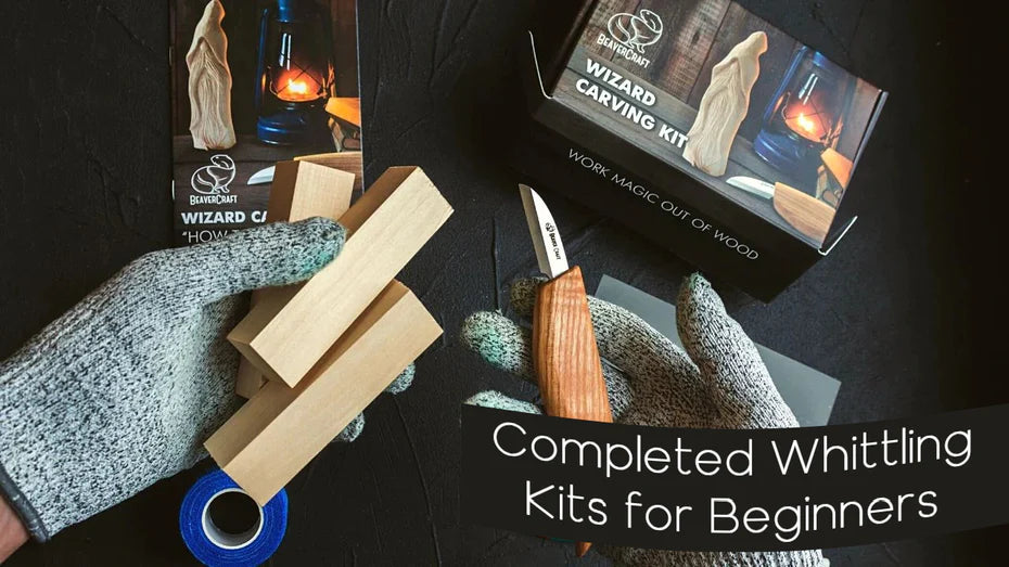 Completed Whittling Kits for Beginners – Everything Included in a Box