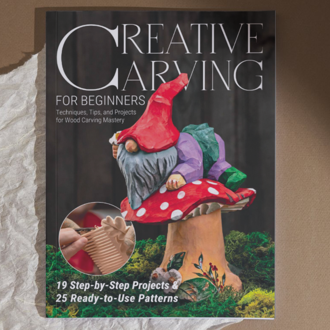 Digital wood carving patterns and guides by BeaverCraft – Creative Carving for Beginners magazine