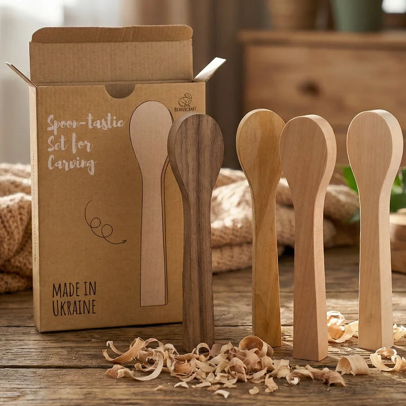 Spoon Carving Blanks Set