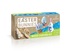 DIY Wood Carving Kit: Easter Bunnies