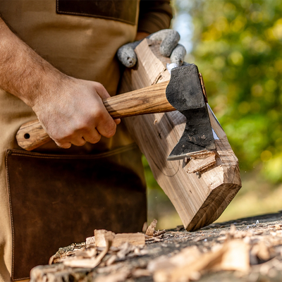 Shaping a wood block with the AX1
