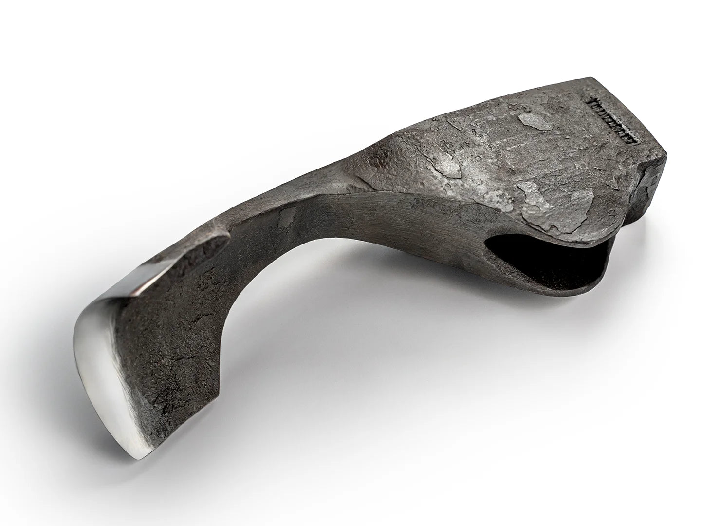 AX2_Head – Hand-Forged (Bowl) Carving Adze Head with Leather