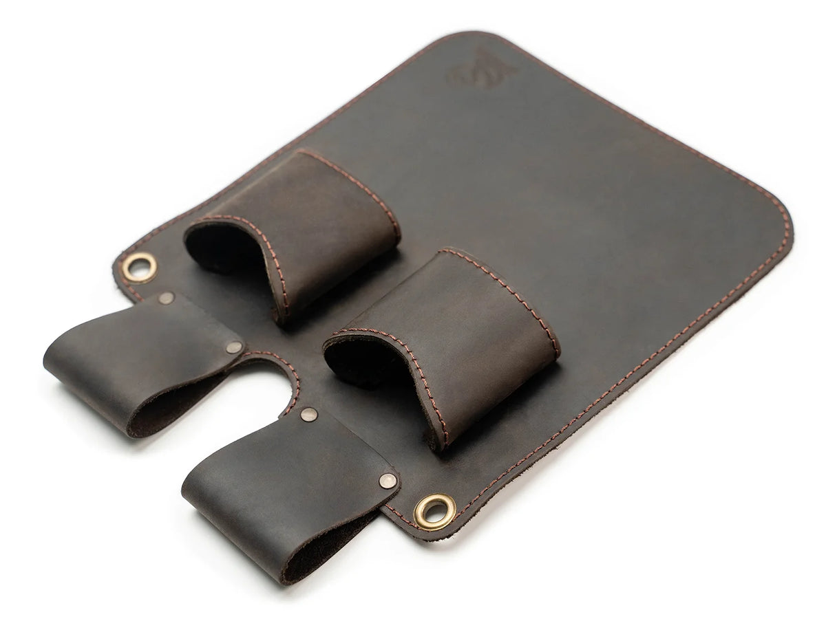 2-In-1 Leather Hatchet Adze Holder Holster With Belt Loops