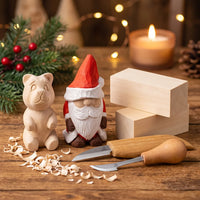 Christmas Carving Bundle – Santa & Bear + 2 Blanks