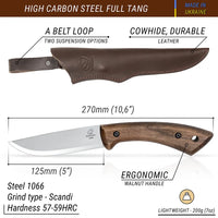 Bushcraft Knife Bundle – Dune, Glacier & Kid, 3 pcs