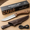 Carbon Steel Bushcraft Knife Walnut Handle with Leather Sheath – BSH1 Dune