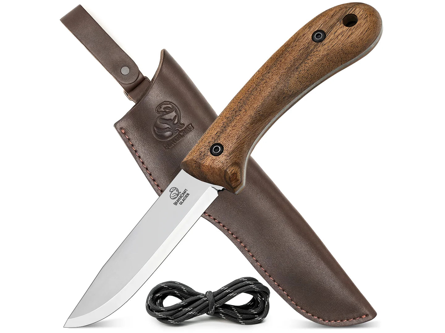 Carbon Steel Bushcraft Knife with sheath