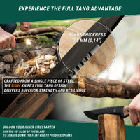 Carbon Steel Bushcraft Knife
