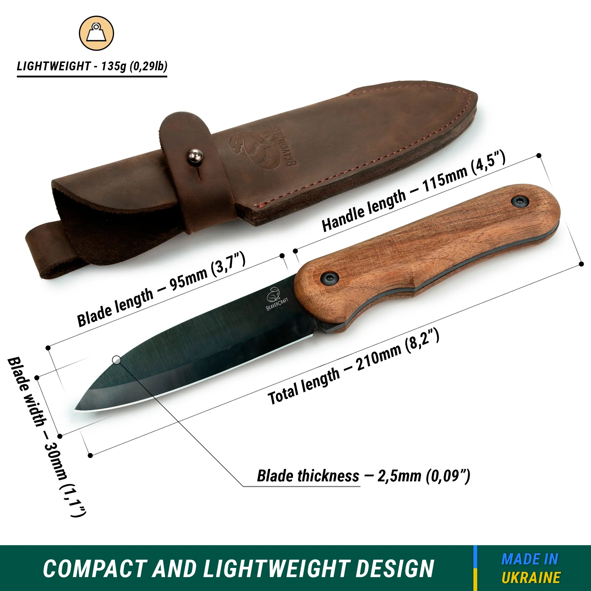 Compact Bushcraft Knife