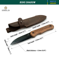 Bushcraft Knife Set for Camping & Survival – 3-Piece Carbon Steel Bushcraft Knives Bundle (Nightfall, Dusk, Shadow) – BSH-X