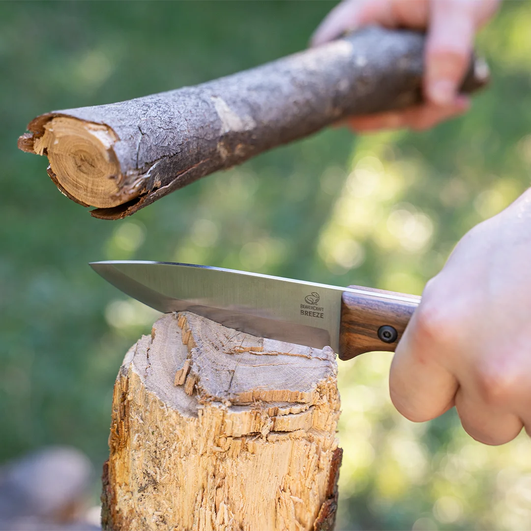 Bushcraft Knife for Camping & Outdoor – Carbon Steel Knife with